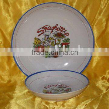 pizza dish,pizza plate,pasta set