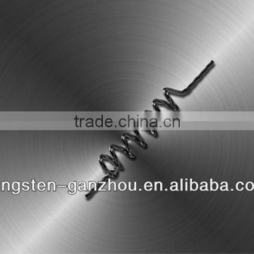 Tungsten Heating coils tungsten heater0.75mm*3