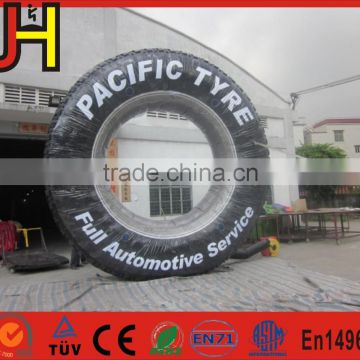 2016 Customized advertising inflatable tire, inflatable tire model for sale