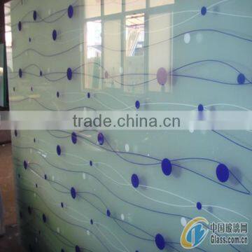 Silk screen printed glass for buildings