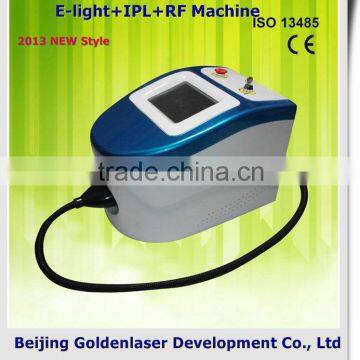 2013 New style E-light+IPL+RF machine www.golden-laser.org/ digital skin analyzer