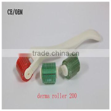 good feedback for low price 200 needles derma roller with replacable tips for skin/ scar removal