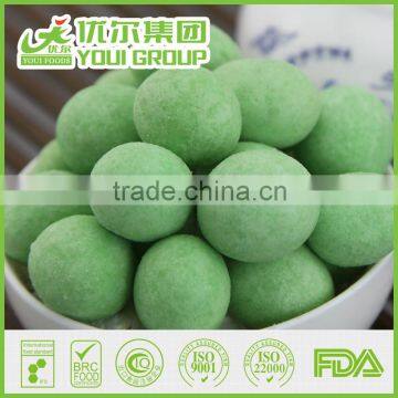 Semi-Crunch Snack Food Wasabi Coating Roasted Peanuts