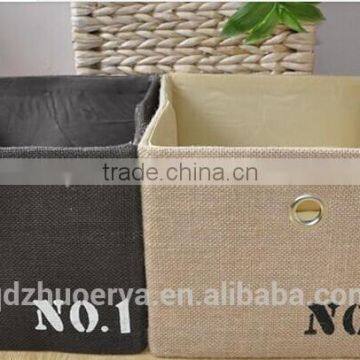 houseware basket high quality foldable storage linen box with lining