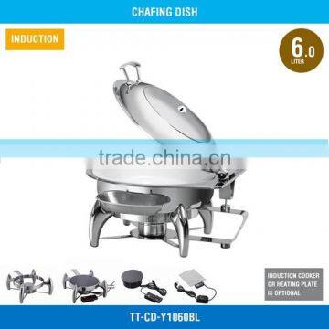 2017 New Model Commerical Glass Cover Roll Top Chafing Dish