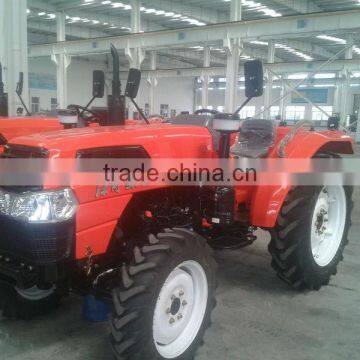 Farm tractor with implements