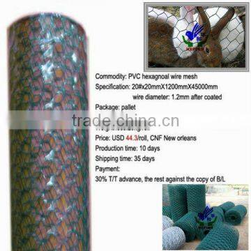 Hexagonal wire mesh