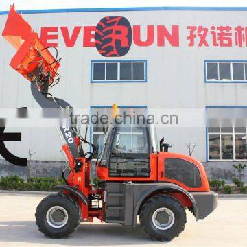 2 Ton Everun Brand Compact Wooden Forks Wheel Loader With CE And TUV Approved photo-2