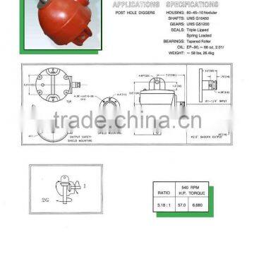 gearbox for post digger latest high quality small 90 degree gearbox