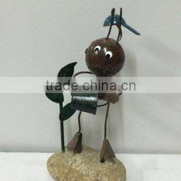2015 Newest Design Garden Ant Metal Ant Decoration Painted Metal Ant Ant With Flower Garden Stake Ant Stakes Metal Ant Garden photo-5