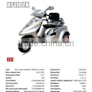 handicapped 110cc motorycle from Pioneer company EEC