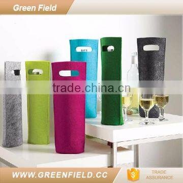 eco-friendly felt fabric wine bottle bag wine accessory designer 2017