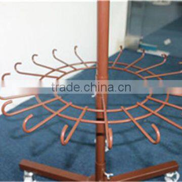 Multi-tier Rotating Free-standing Metal Hanging Hook Rack photo-3