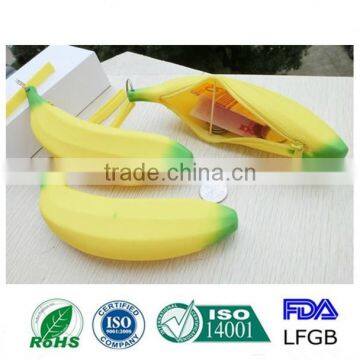 New Fashion Yellow Banana Shape Change Silicone Pocket, Silicone Coin Purse photo-3