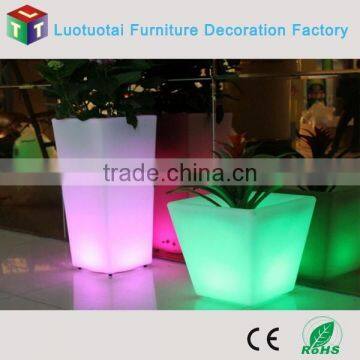 Rechargeable Lithium Battery Square Led Flowerpot for Home Decoration photo-6