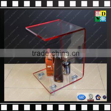 Acrylic Luggage Cart Food Serving Cart Modern Clear Acrylic Hotel Trolley From China Manufacturer photo-5