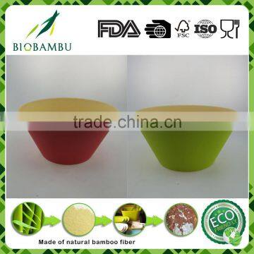 Hot Sell Eco Bamboo Fiber Double Color Bowl photo-3