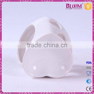 Heart Shape White Ceramic Essential Oil Burner for Craft photo-5