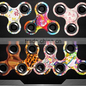 2017 New EDC Tri-Spinner Fidget Toys Camouflage Pattern Hand Spinner