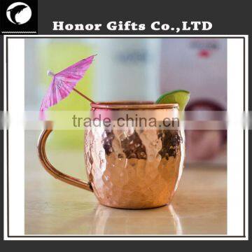 High Quality Manufacturer Hammered 100% Pure Copper Mug photo-5