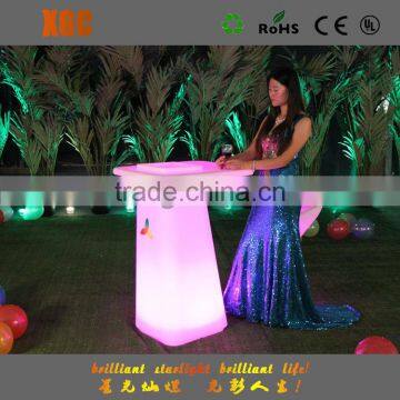 Multifunctional outdoor PE plastic lighting function wedding tables