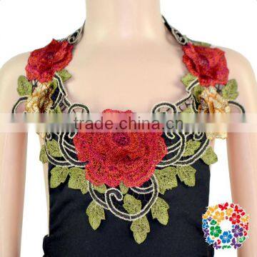 Wholesale Fashion Design Baby 3D Rose Flower Halter Bodysuit Backless Custom Made Rompers photo-5