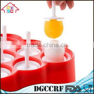 Set of 9 Silicone Mini Pop Molds Kitchen Tools Ice Cream Popsicle Maker photo-6