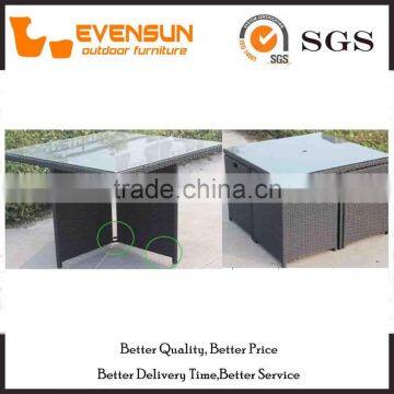 Space Saving Bar Club Used Rattan Furniture Chair Table Set photo-2