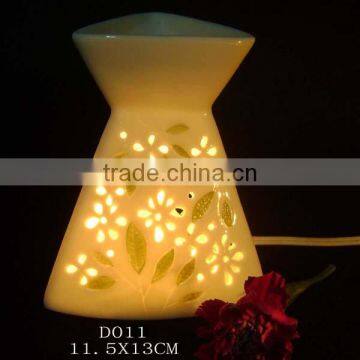 wholesale ceramic electric oil burner with lamp and aroma function