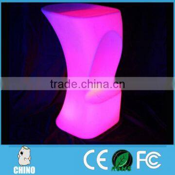 LED Rechargeable battery operated Illuminated chair stool