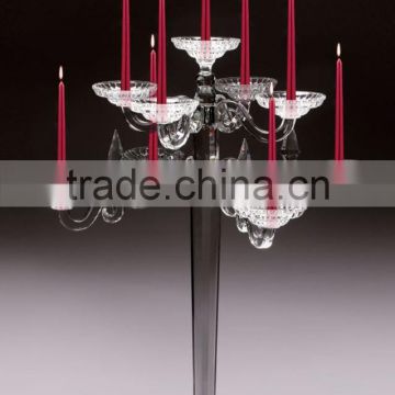 Promotional lead crystal candlestick holders, crystal candlestick centerpieces