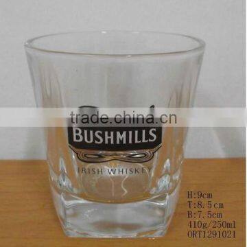 250ml logo print whisky glass cup