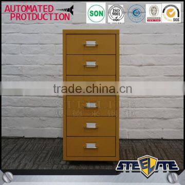 Household Furniture Under Desk 6 Metal Drawer Cabinet Storage Locker With Caster photo-2