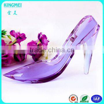 Fashion Crystal Craft Gift Crystal High-heeled Shoes photo-2