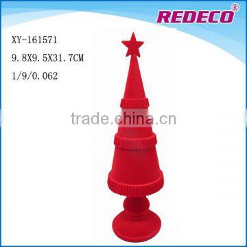 Wholesale cheap resin artificial chrstimas tree with flocking