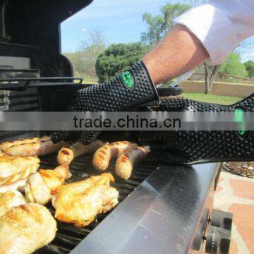 anti-slip silicone oven mitt FDA silicone gloves silicone rubber oven mitts