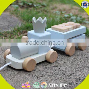 2017 Wholesale Wooden Pull Toys for Toddlers Funny Train Wooden Pull Toys for Toddlers Best Pull Toys for Toddlers W05C075 photo-2