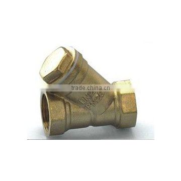 brass ball valve with strainer Y type female connection