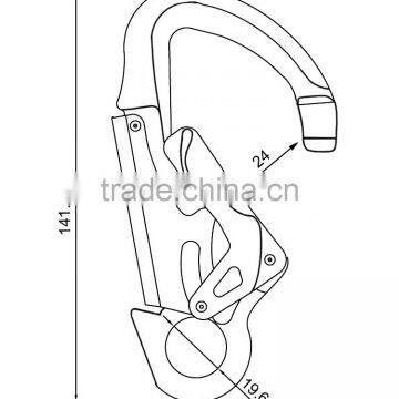 Double Action Locking Industrial Aluminum Safety Hook photo-2