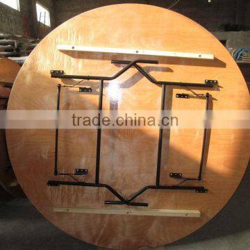 Used Plywood Banquet Round Folding Tables For Sale photo-4
