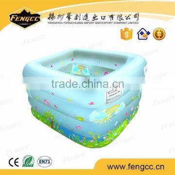EU market big durable printing beach airbed adult pool toys