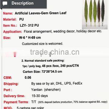 Decorative Artificial Leaves DIY Botanical Stem Leaf photo-2