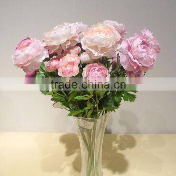 Craft Artificial Fake Floral Blume Single Flower With Plastic Stem Fabric Flowers for Headbands photo-6