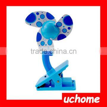UCHOME 2017 Baby Prams Cots Play Gyms Mini Safety Clip-on Fan Baby Stroller Jogger Safety Clip Fan photo-2