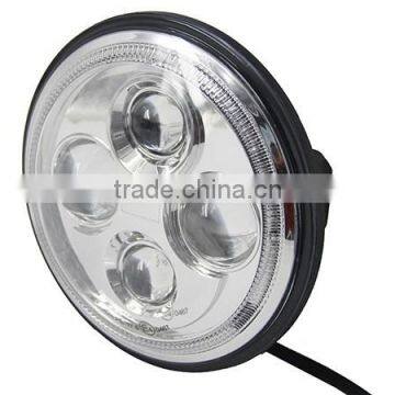 7inch Led Round Angel Eyes Head Lights High/low Beam Motorcycle Led Head Light photo-4