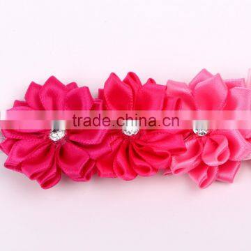 wholesale for garments accessory ribbon rose/ribbon flower