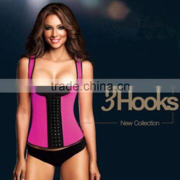 Women's Latex Waist Cincher Spiral Steel Boned Tummy Shapewear Girdle photo-2