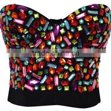 2015 New Style Golden Fashion Stained Corset For Hot Girls photo-3