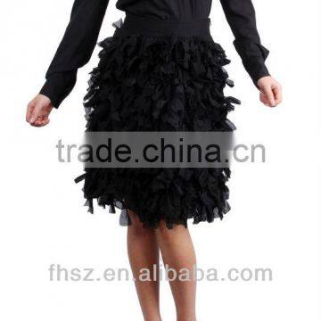 Ladies Fashion sexy Long Sleeve black tiered skirt latest dress designs photos