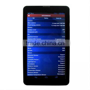 BHNKT88 New Product 7 inch touch screen with Dual core Dual Sim Bluetooth GPS built in 2G Tablet PC WIFI